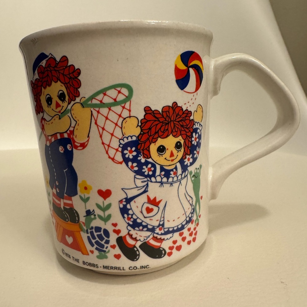 Vintage Raggedy Ann and Andy Coffee Mug